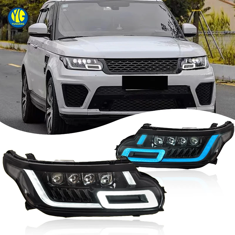 

For Range Rover Sport L494 LED Headlights Upgrade 4 Lens DRL Head Lamp 2014-2017 Brand New Car Accessories Front Light