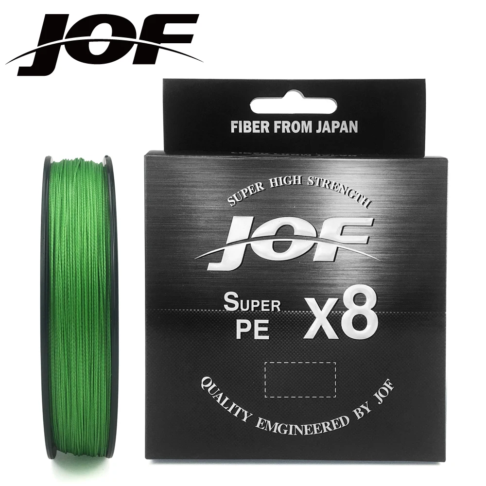 JOF 150M 300M 7 Colors Strong PE Fishing Line 8 Strands Braided Fishing Line Multifilament Durable Fishing Line