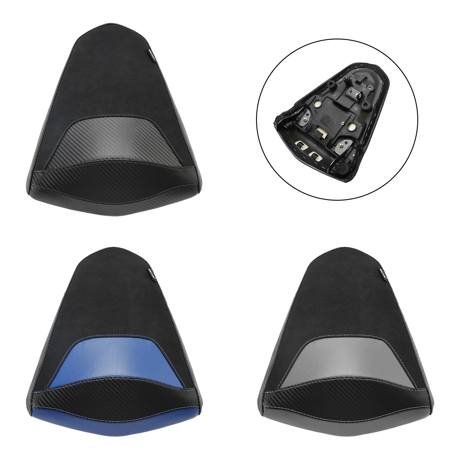 

Topteng Rear Seat Passenger Cushion Flat Pu Fit Blue For Yamaha Mt-03 Yzf-R3 2015-2023 Blue