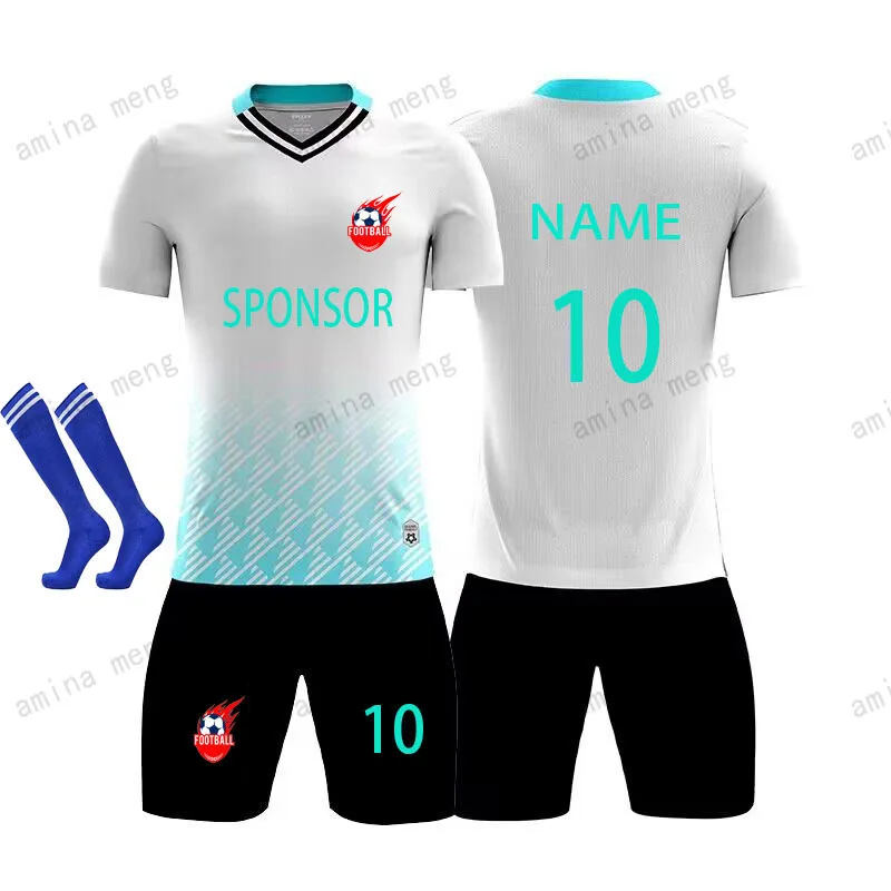 

2023 Custom Soccer Jersey Set Men Football Uniform,Soccer Jerseys Futbol Child Football Set Suit 2022 2023 New Men Tracksuit