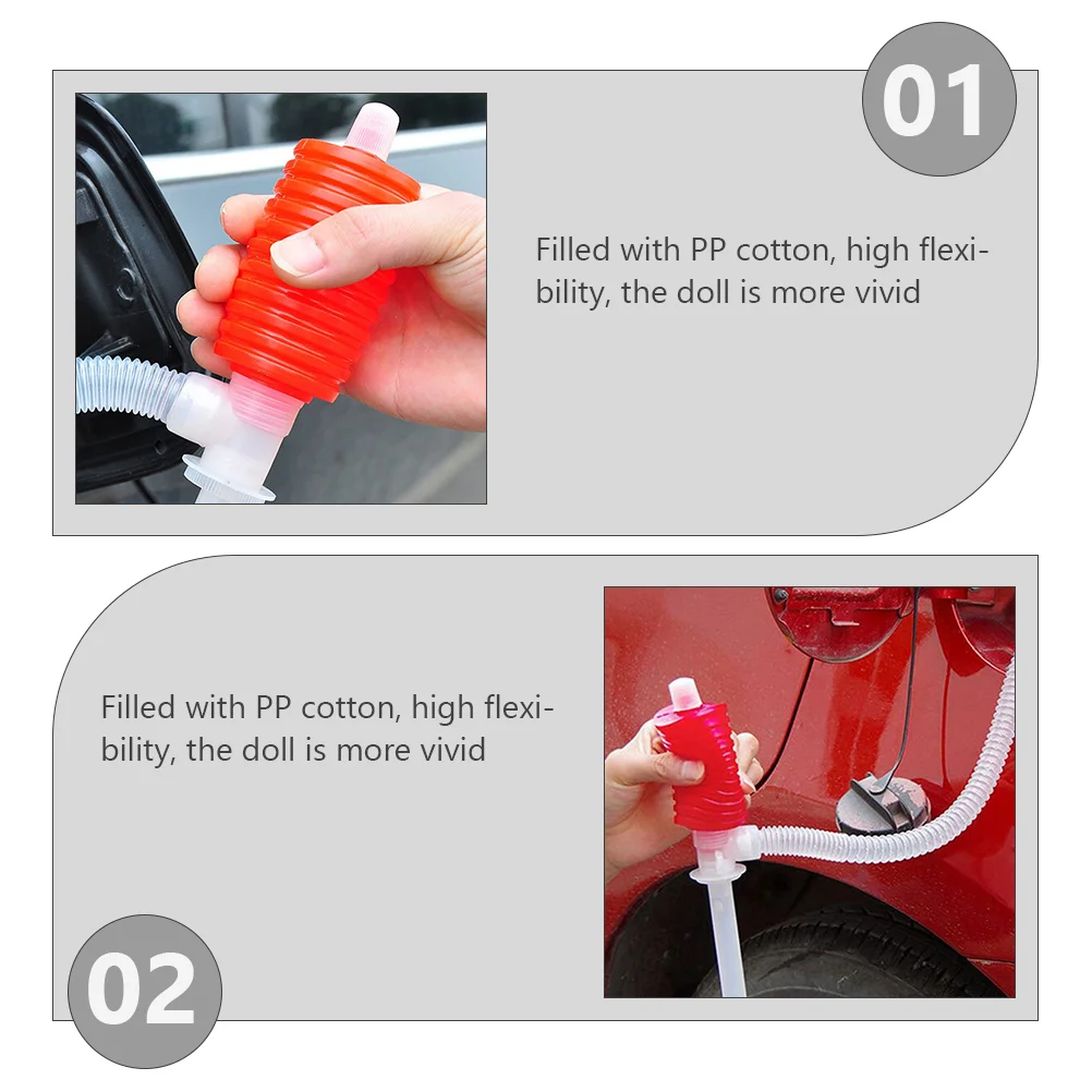 4 Pcs Oil Extractor Manual Transfer Pump Siphon Pumps Water Change Changing Liquid Hand Fuel Petrol Pumping Air