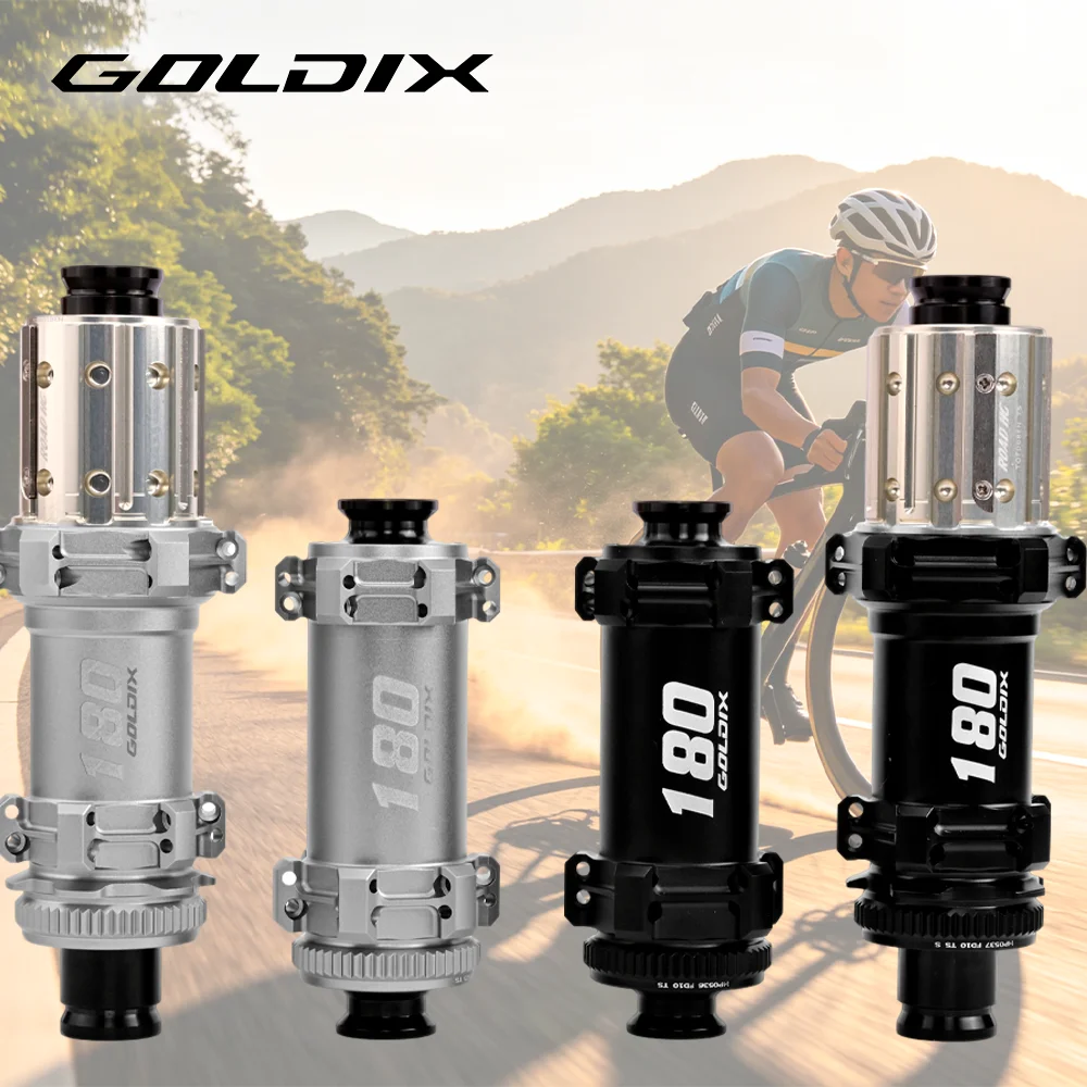 GOLDIX R180 Road Gravel Bike Hub Center Lock Disc Brake Straight Pull Spokes 60T Ratchet 20/24H Thru Axle for HG XDR Freewheel view 5
