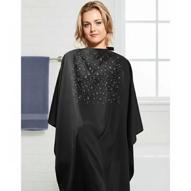 

Professional Hairdressing Hair Cutting Cape With Adjustable Snap Closure Salon Barber Cape 140*120cm Waterproof Hairdressing