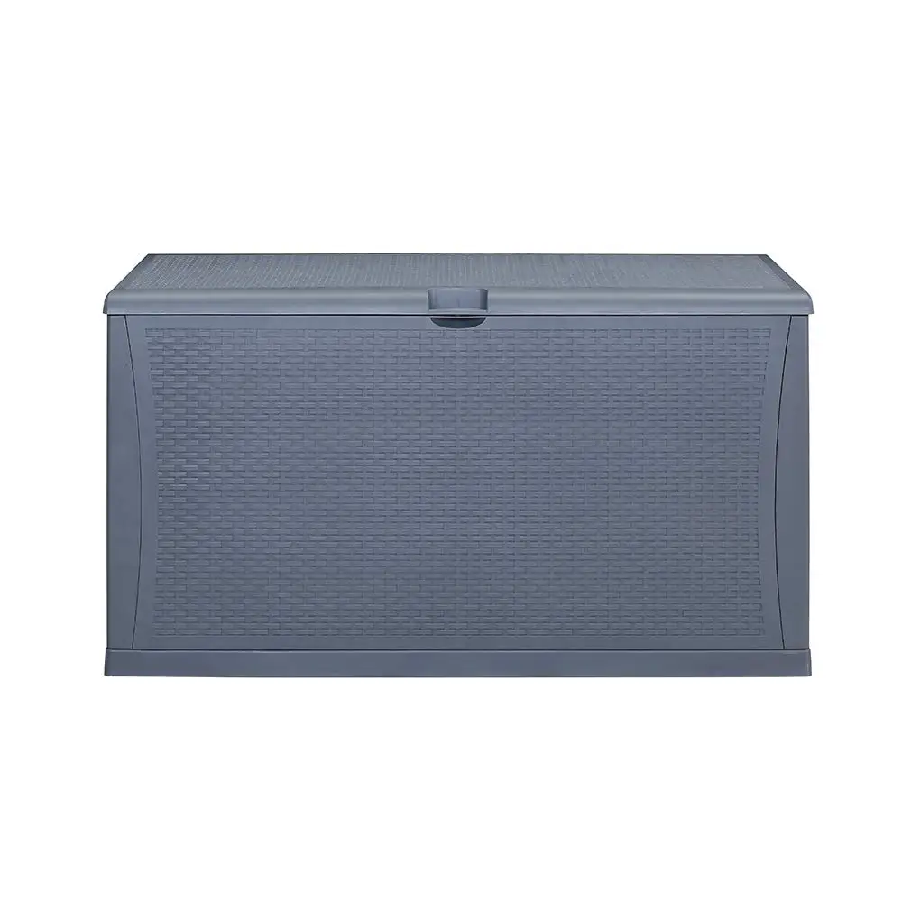 

Deck Box, 120-Gallon Patio Outdoor Plastic Storage 47.2" L x 24.01" W x 24.80" H Waterproof Grey
