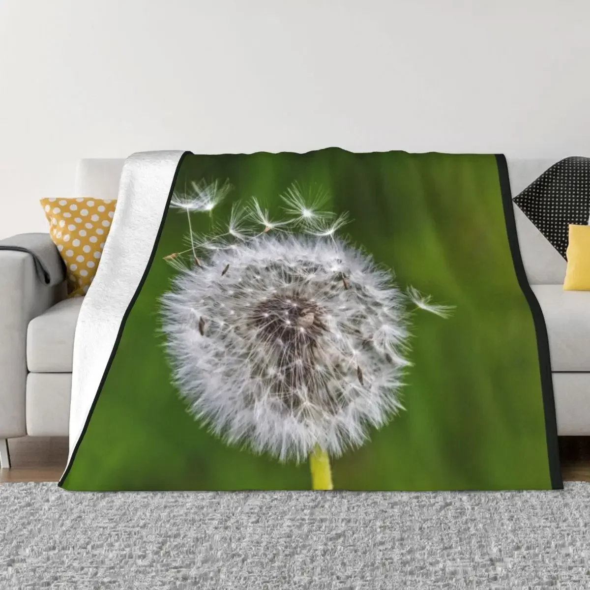 

Gift idea dandelion photo Throw Blanket Quilt for winter Blankets