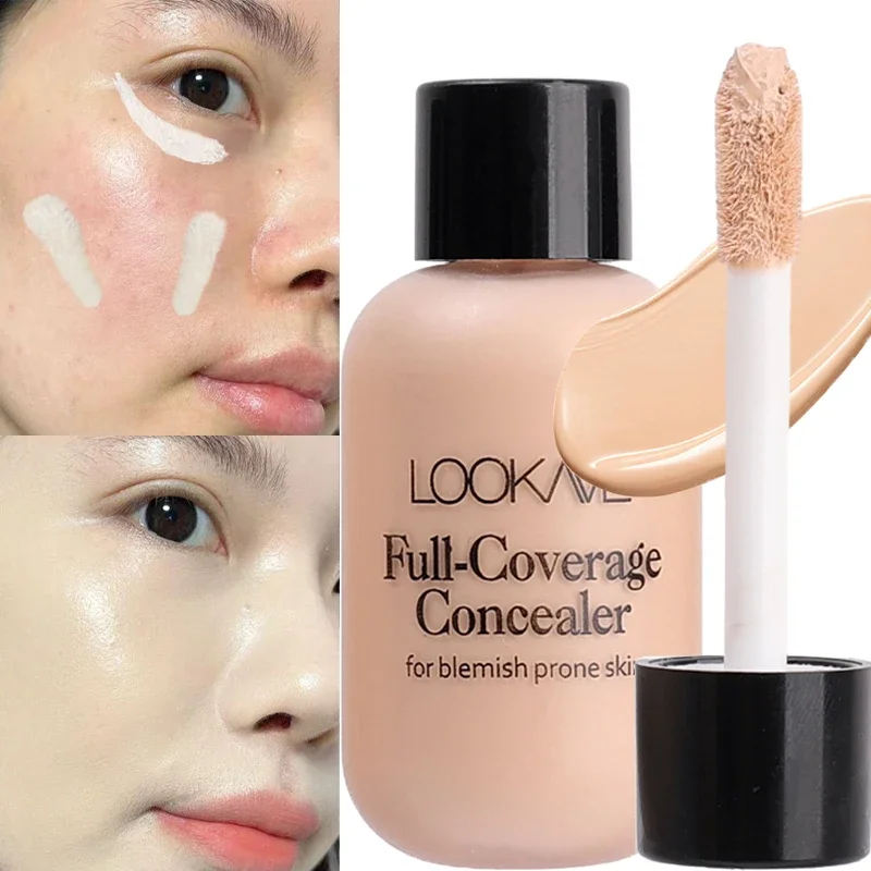 Correcteur liquide mat, couverture complète, fond de teint durable, contrôle de l'huile, yeux invisibles, cernes, crème contre l'acné, outils de maquillage pour le visage, 12ML