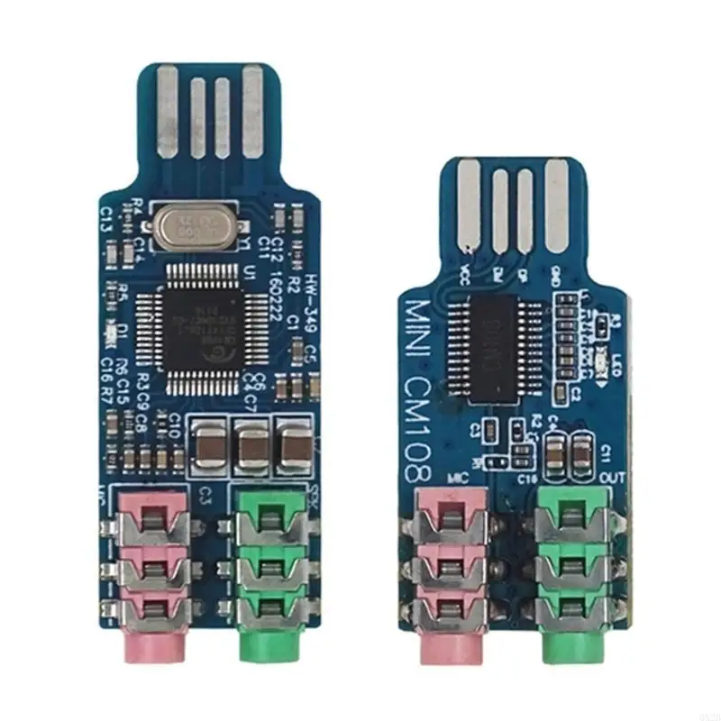 Zewnętrzny sterownik karty dźwiękowej USB Bezpłatna karta dźwiękowa USB Zewnętrzny adapter dźwiękowy CM108 dla komputera Laptopa