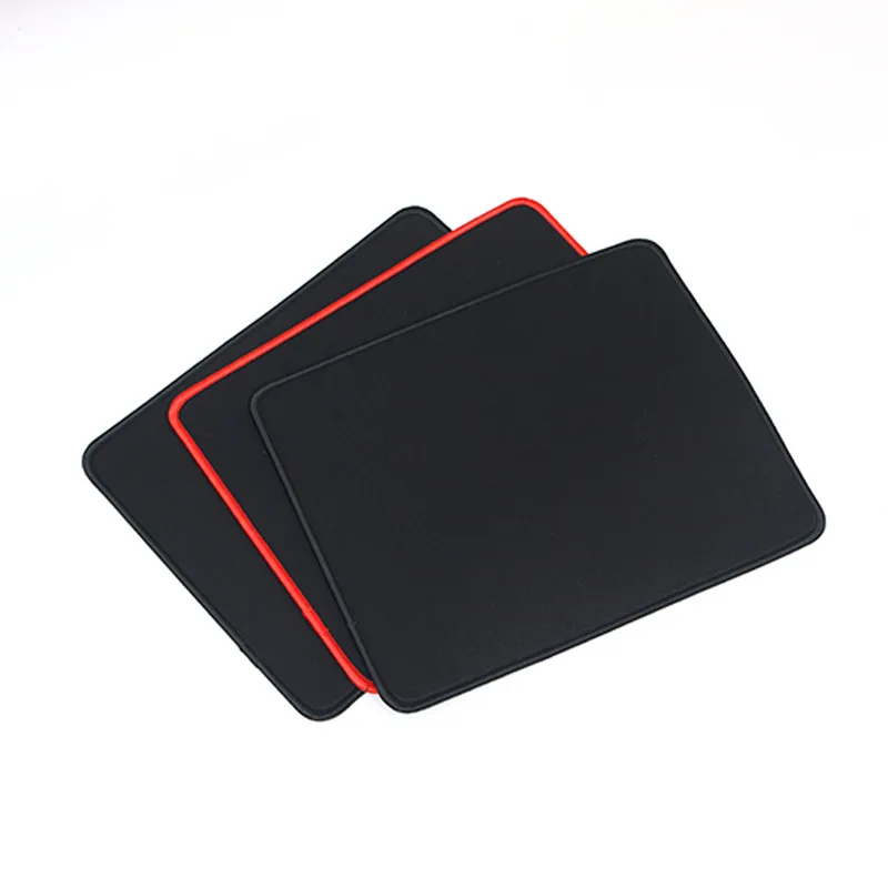 Non Slip Wear Resistant Computer Notebook Soft Edge Seamed Mouse Pad Office Rubber Fabric Mat
