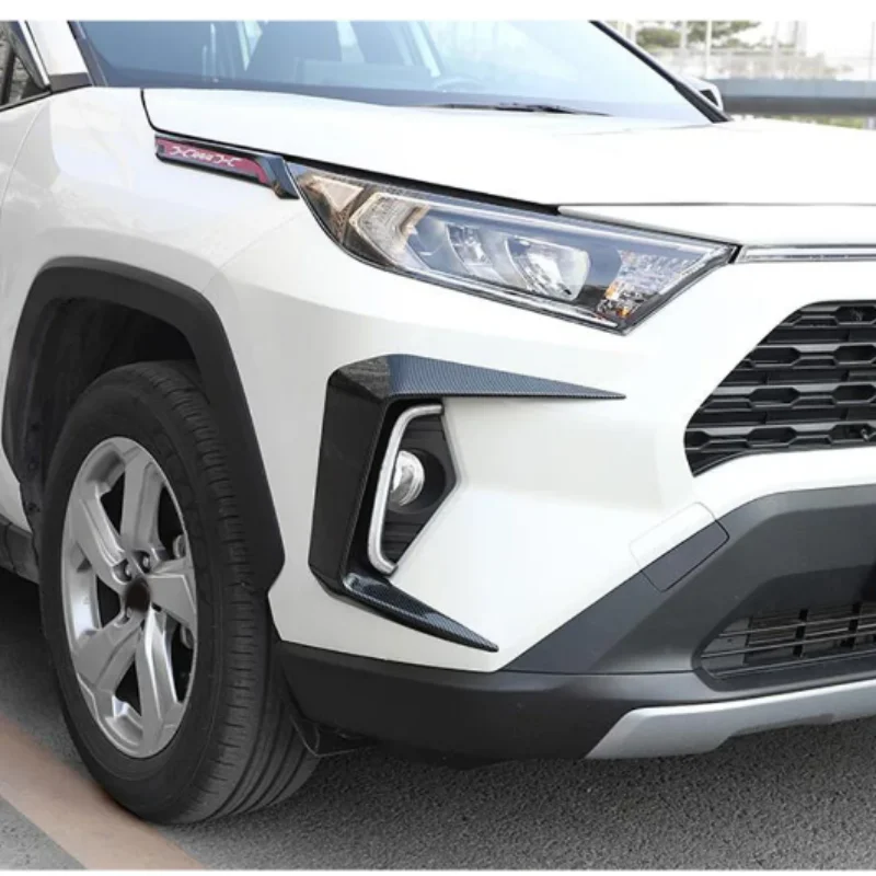 

Car Body Front Fog Light Lamp Eyebrow Covers For Toyota Rav4 2019 2020 2021 2022 Trim ABS Chrome Accessories Exterior Decoration