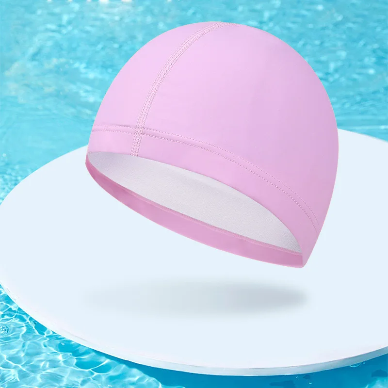 Summer Swimming Caps Quick-Drying Unisex Adult Breathable Large Non-Slip PU Solid Color Water Sports Waterproof Swim Diving Hat