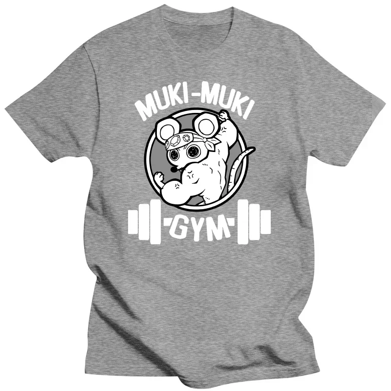 Anime Dem Slayeerr Uzui Tengen Print T-shirts Funny Nainaja Mice Muki Muki Gym T Shirt Muscular Mouse Oversized T-shirt Unisex