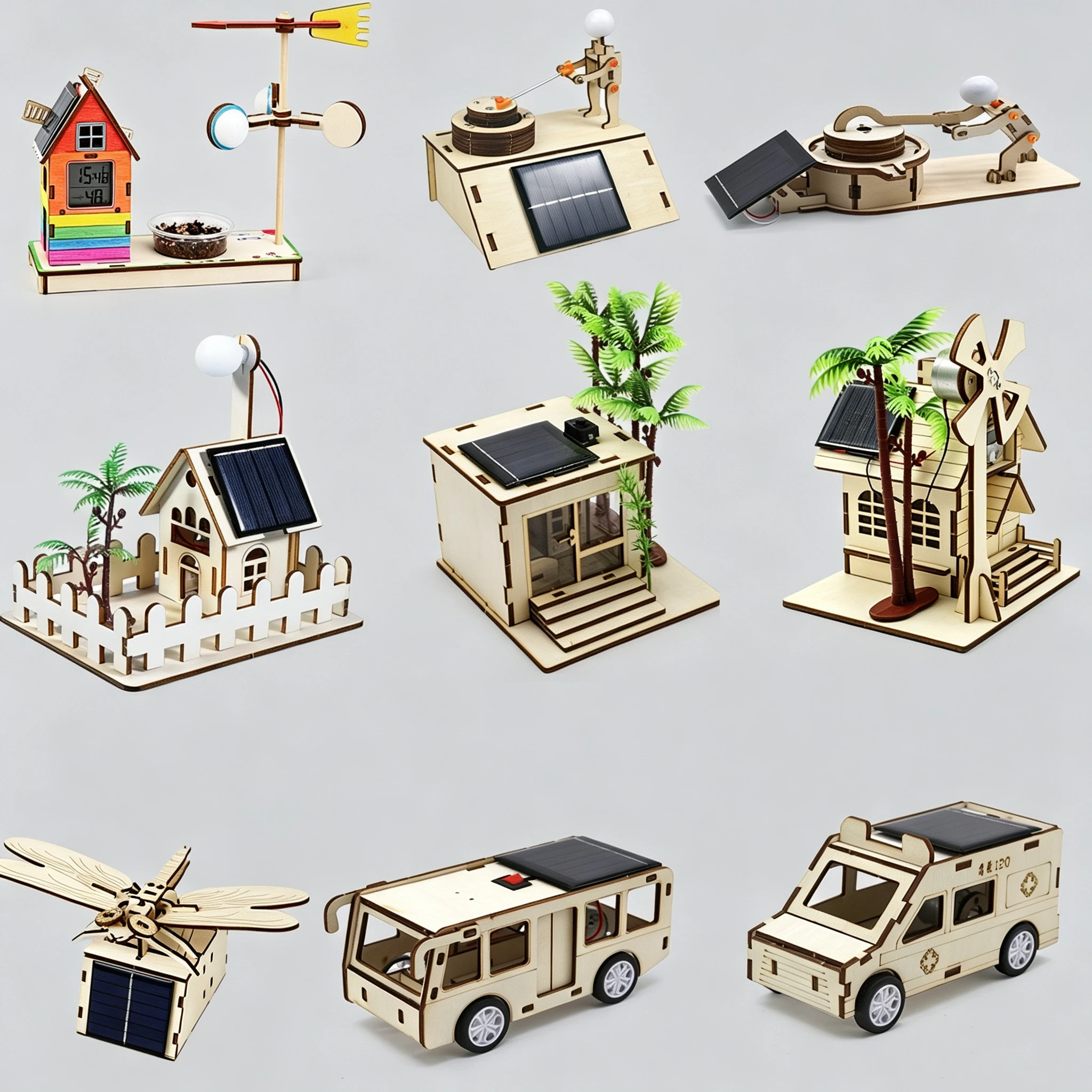 Renewable Energy Demonstration Kit - Zonne-energie wetenschaps- en onderwijsmodellen voor kinderen,