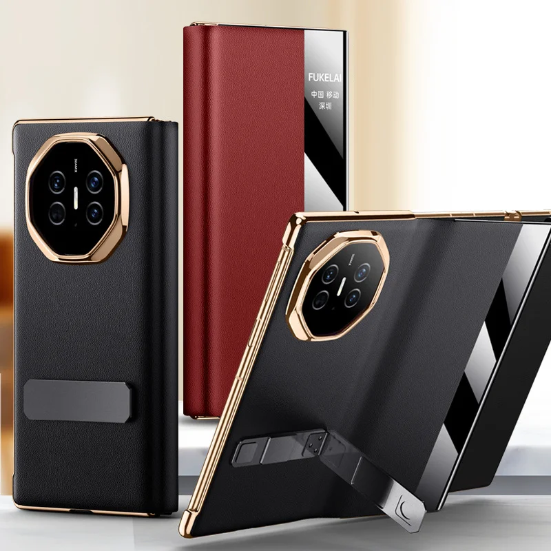 

Smart Window For Huawei Mate XT XTS Ultimate Case Rotating Stand PU Leather Flip Book Cover