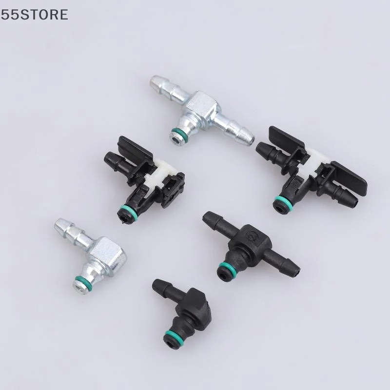 Two Ways Diesel Injector Oil Return Tube Pipe Joint Three Single Check Valve Parts Piezo Circlip