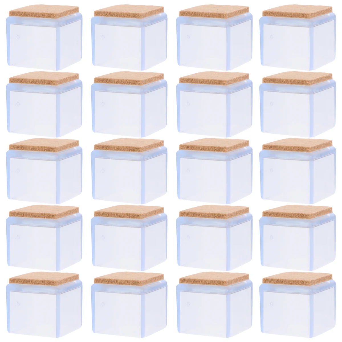 20 قطعة قدم كرسي حماة الجدول الساق يغطي المضادة للانزلاق منصات كرسي منع الخدوش الضوضاء لأرضيات الفينيل الصفائح الصلبة #2