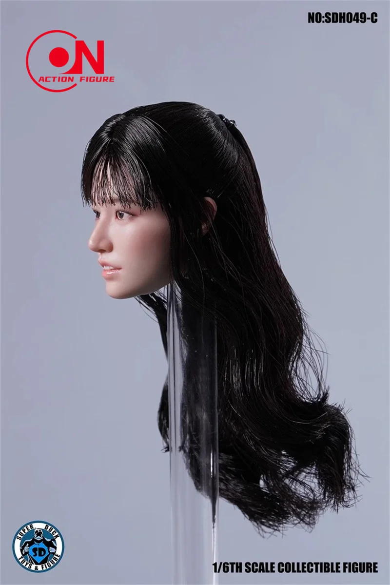 SUPER DUCK SDH049 1/6 Saika Kawakita Head Sculpt Carving Model Fit 12'' Female Soldier Suntan Action Figure Body