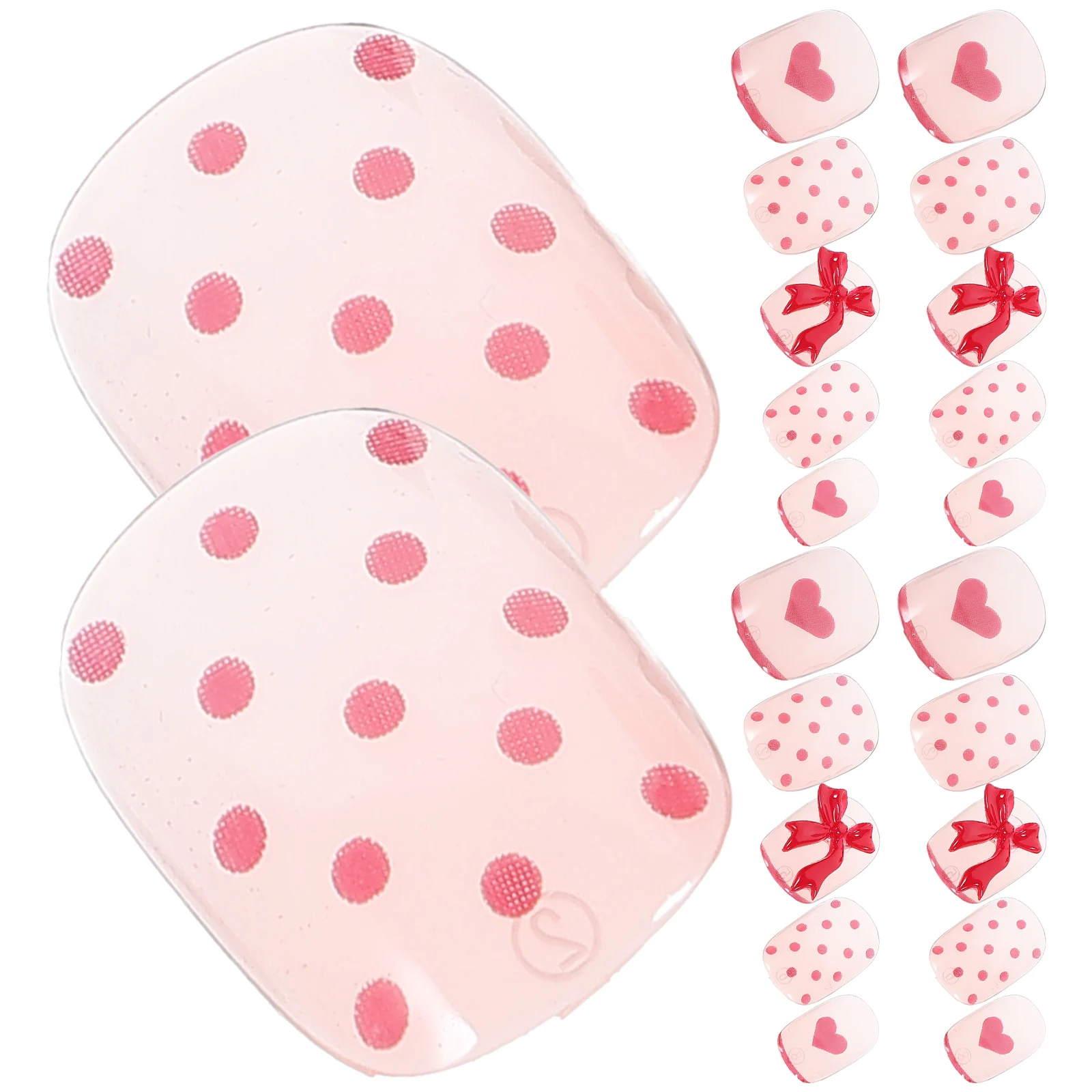 

24Pcs Bow Style Press on Nails Easy Apply Glue on Nails for Women Wedding Birthday Manicure Supplies False Nail