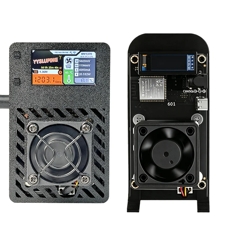 Gamma 601 & Nerdaxe 601 BM1370 ASIC Bitcoin Miner 1.2TH/s Low Power 20W Open Source Solo Lottery BTC Mining Machine