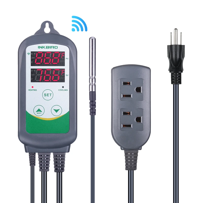 INKBIRD ITC-308-WIFI Chauffage Refroidissement Numérique Contrôleur De Température IHC-200-WIFI Humidité Contrôleur Gratuit App Télécommande