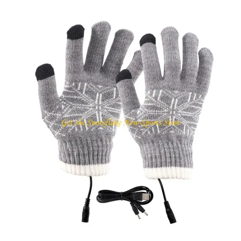 

E56D сенсорный экран с подогревом, перчатки с зарядкой через USB, лыжные перчатки в холодную погоду для пеших прогулок, катания