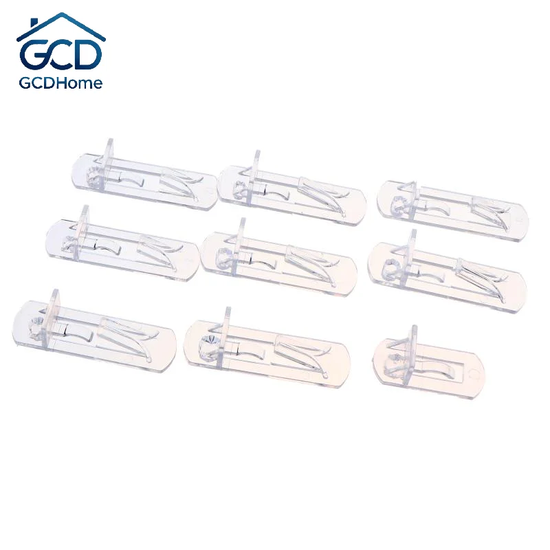 10Pcs Heavy Duty Plastic Shelf Support Pegs Transparent Shelf Holder Pins for Bathroom Cabinet Bookcase Closet Organizer