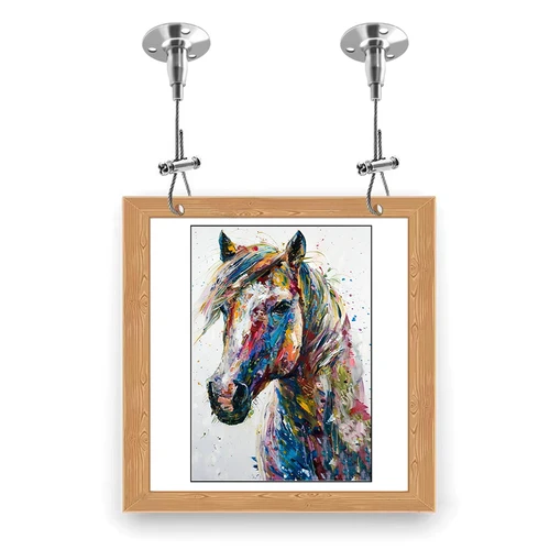 Imagen 2 del producto Accesorios de techo ajustables adecuados para marco de fotos, tablero publicitario, tablero acrílico, luz colgante, accesorios de Hardware