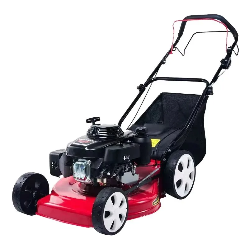 Industrial High-Power 173cc Four-Stroke Self-Walking Hand-Push Lawn Mower for Grass Cutting Designed for Efficiency