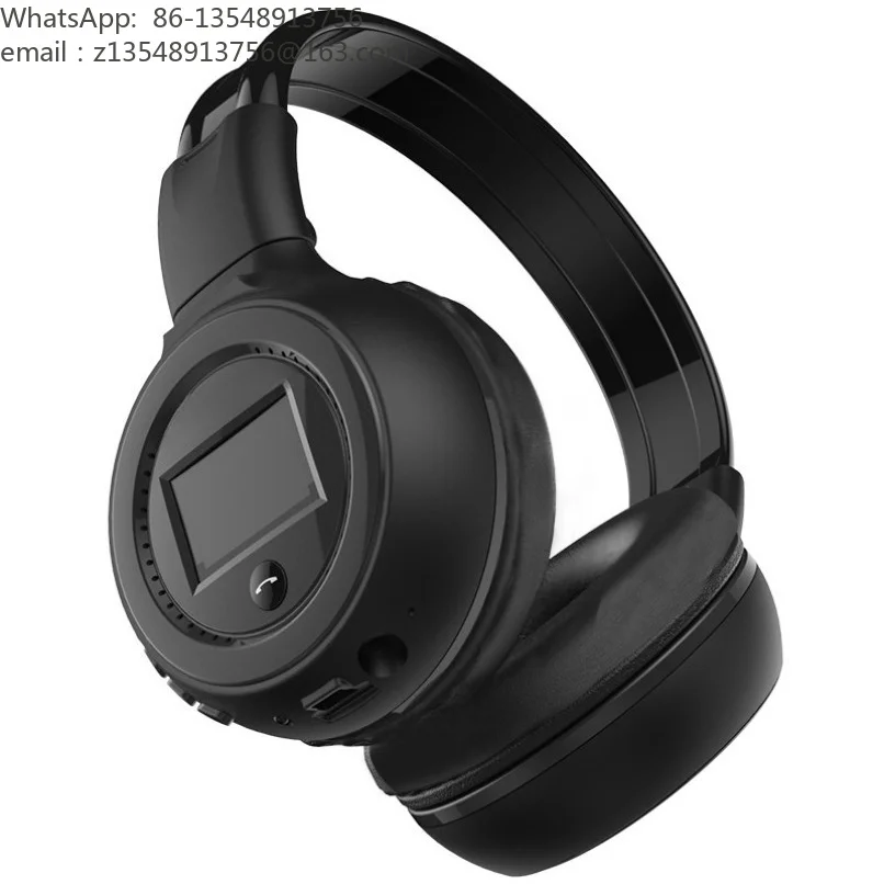 Over‑Ear Wireless Bluetooth Headphones Support TF Card FM Radio Stereo Sports Outdoor Foldable Headset with Built‑in Mic