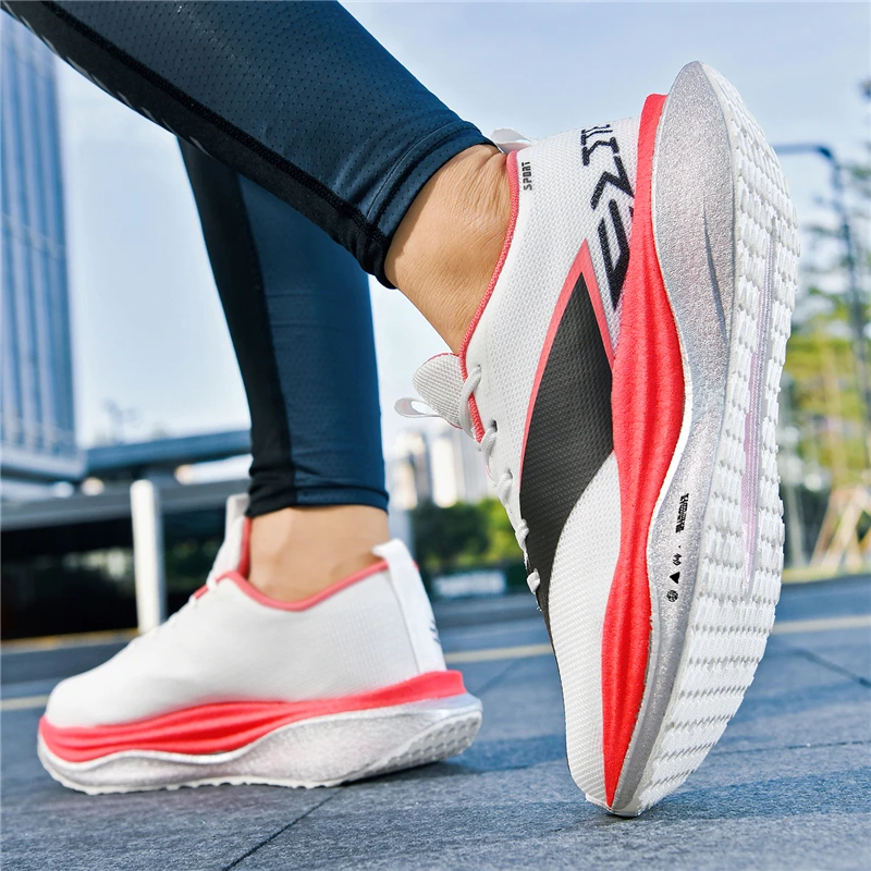 Running Shoes Men Carbon Board Marathon Speciality Sports Walking Breathable Lightweight Women's Comfortable Athletic Sneakers