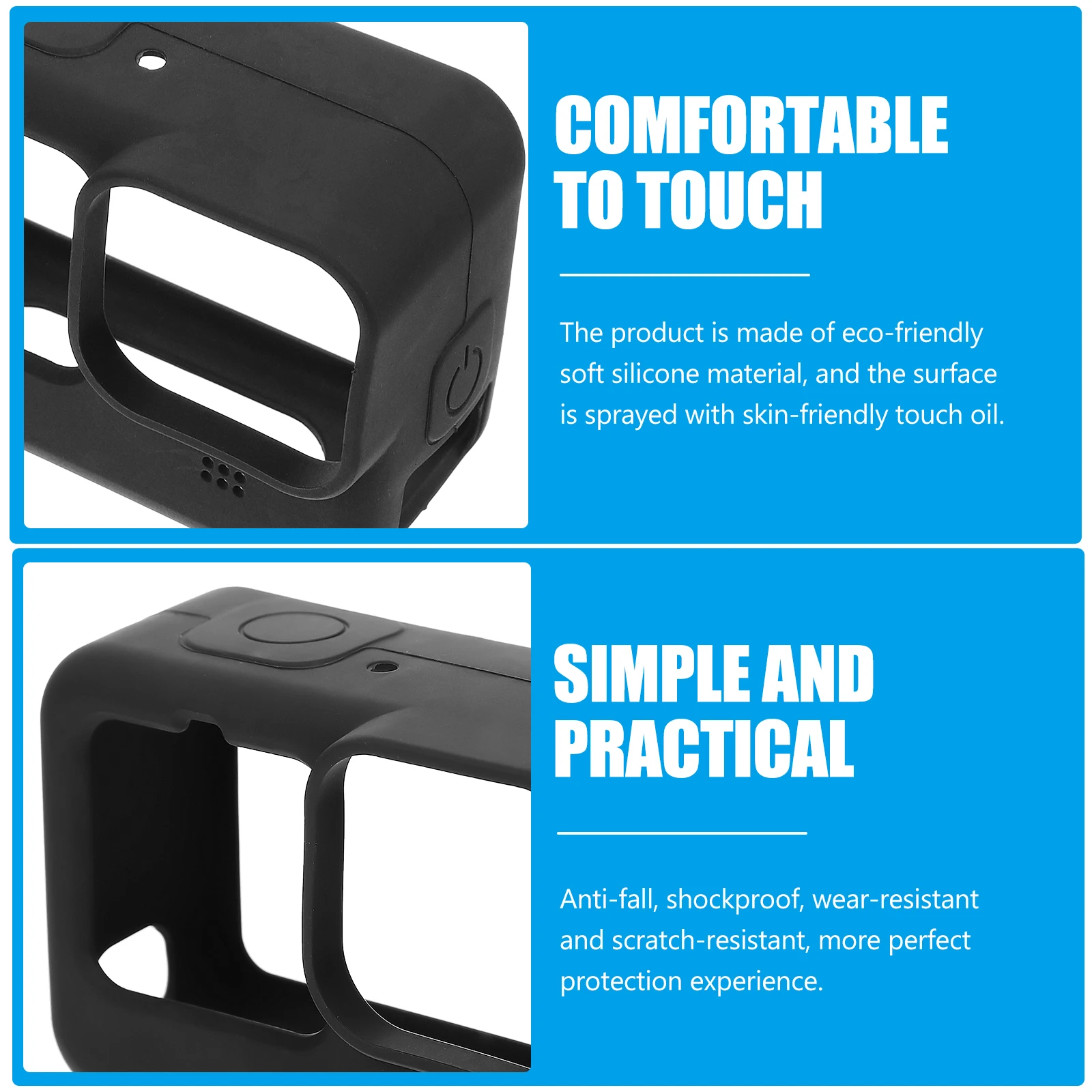 

1 set 1 Set Silicone Action Protective Cover Dustproof Scratch-Resistant For 9 Sports Camera Lens Housing Case Camera