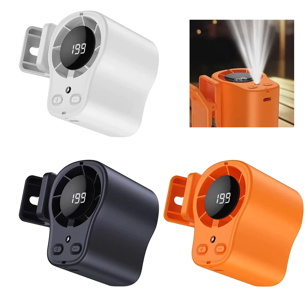 USB Rechargeable Car Fan 199 Clip On 360 Rotation Portable Cooler For Camping Travel Vehicle Interior Accessories Cooling System