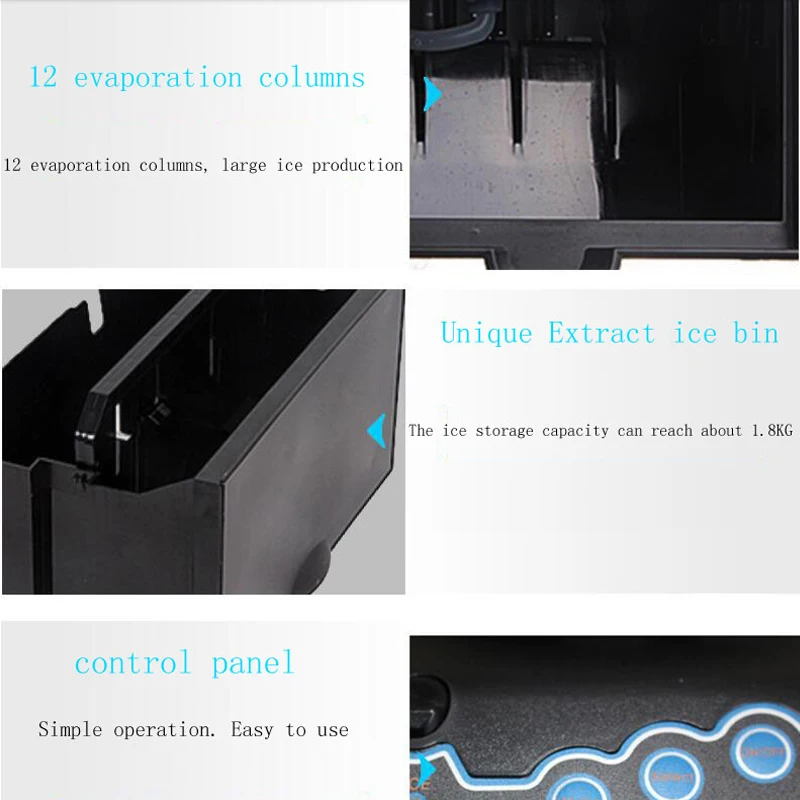 Коммерческий кубический льдогенератор портативный многофункциональный небольшой льдогенератор