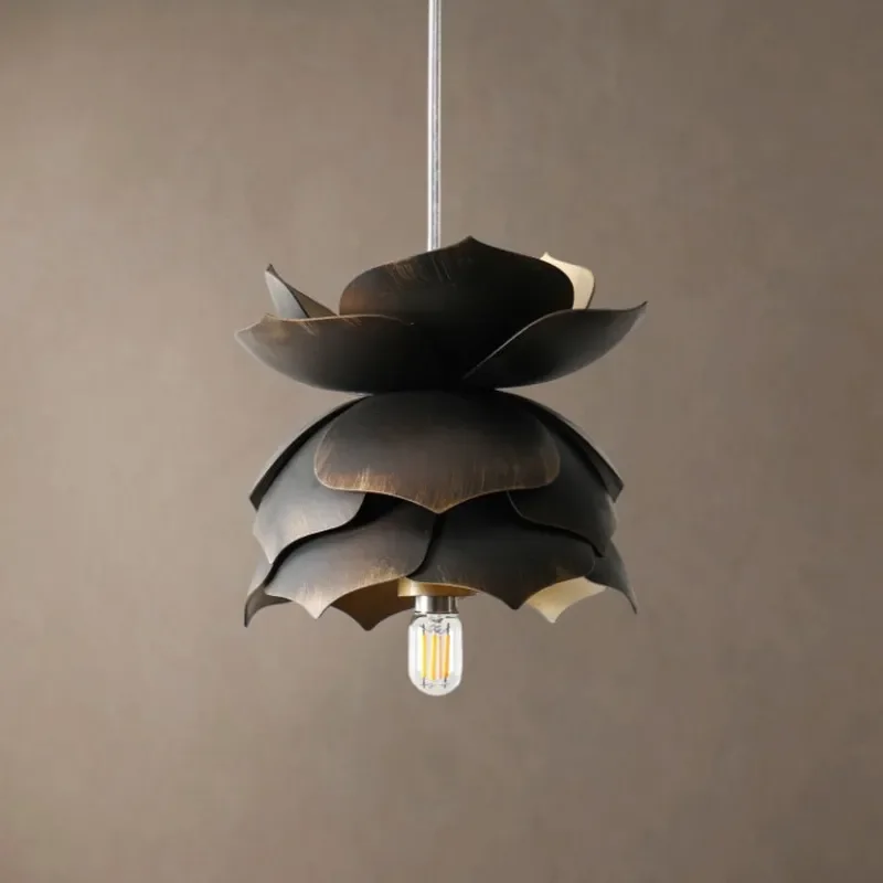French Retro Bedside Lamp Creative Minimalist Chandelier for Bedroom Restaurant Bar Entrance Corridor Personalized Lighting
