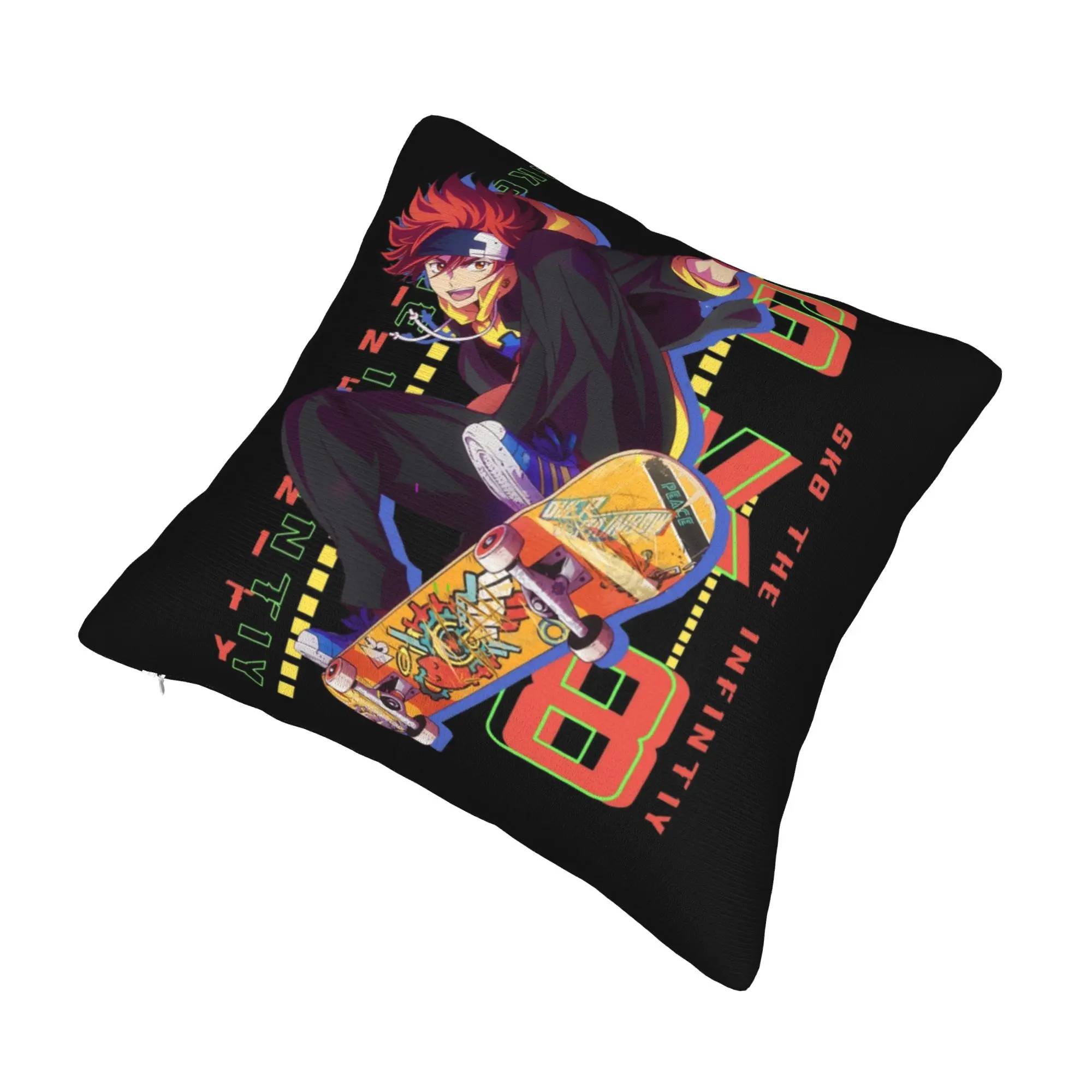 Sk8 The Infinity Reki Luxury Pillow Cover Home Decorative Harajuku Anime Skateboard Game Chair Cushion