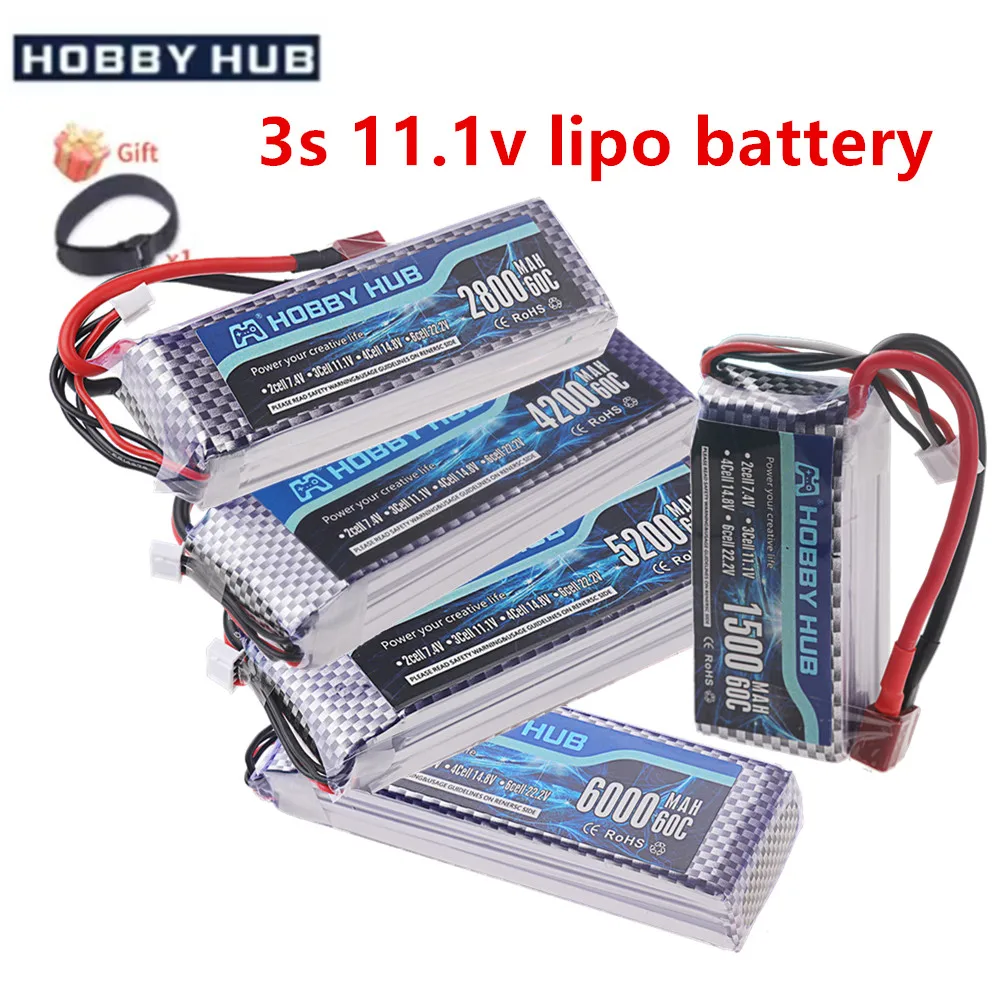 11,1 V LIPO Batterie RC Lipo 3S 1500mah 1800MAH 2200mah 2800mah 3000mah 3300MAH 4200mah 6000mah 7200mAh Für Drone RC Racing Auto