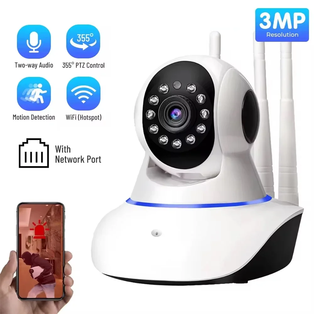 

2.4G WIFI IP Camera Smart Home Two Way Audio Pan Tilt 1080P Wireless Security Surveillance Indoor CCTV Camera Baby Monitor