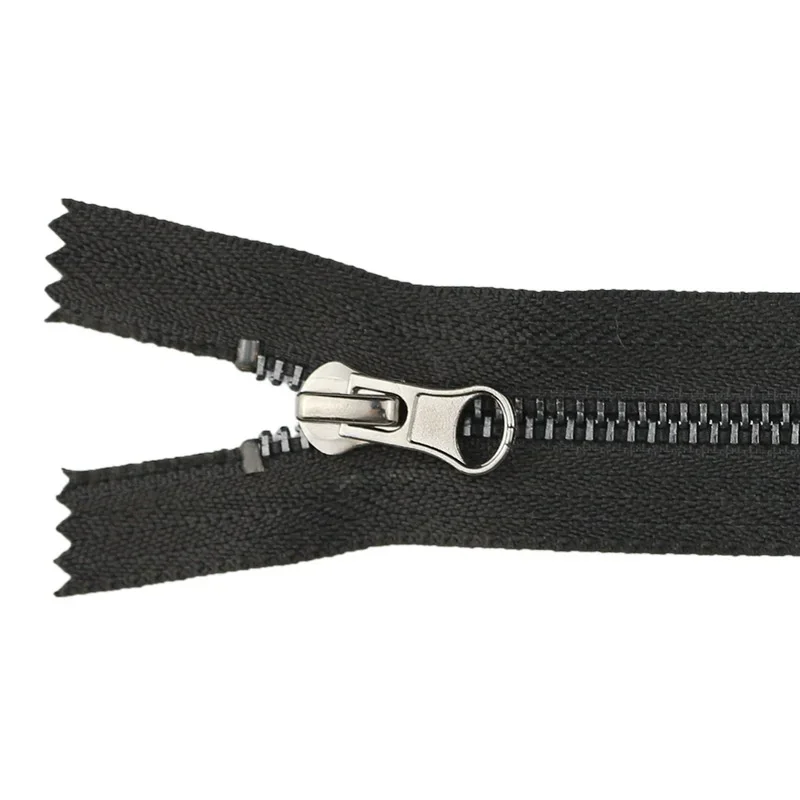 2 قطعة 15-40 سم 5 #   أسود جودة عالية قفل تلقائي قريب الذهب / الفضة سحاب معدني DIY الحرفية للملابس جيب الملابس الأحذية