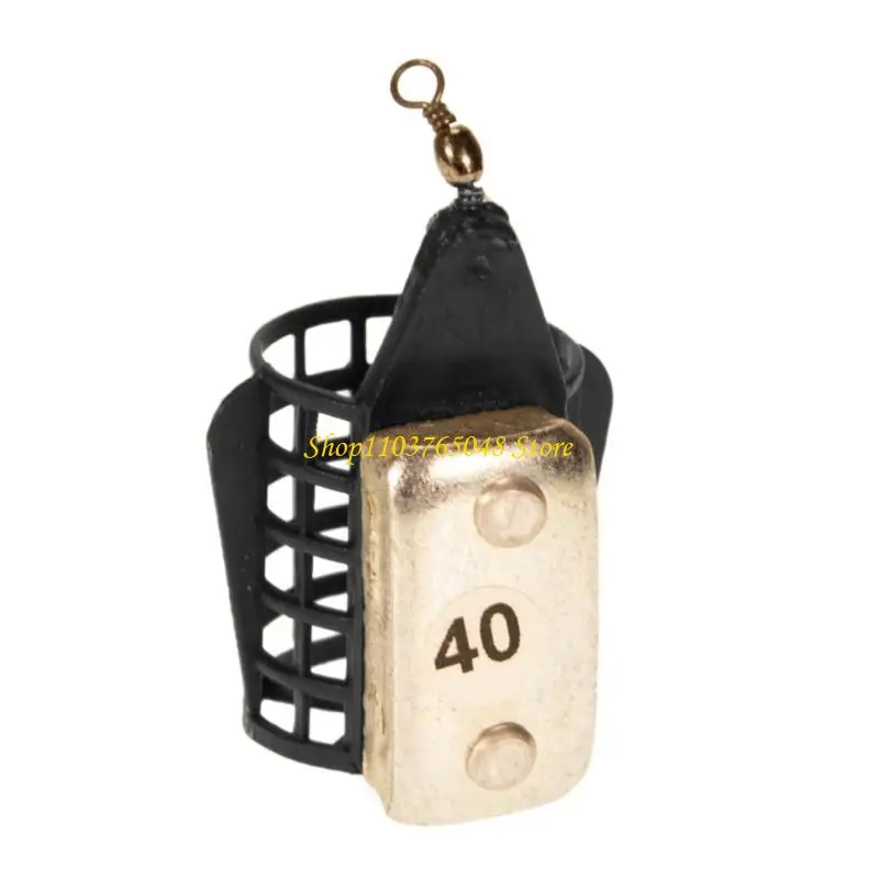 

R53E Fishing Tackle Feeders 20/30/40g Fishing Baits Cage Feeders Basket Trap Lure Holder Cage Feeders Fishing Lure Cage