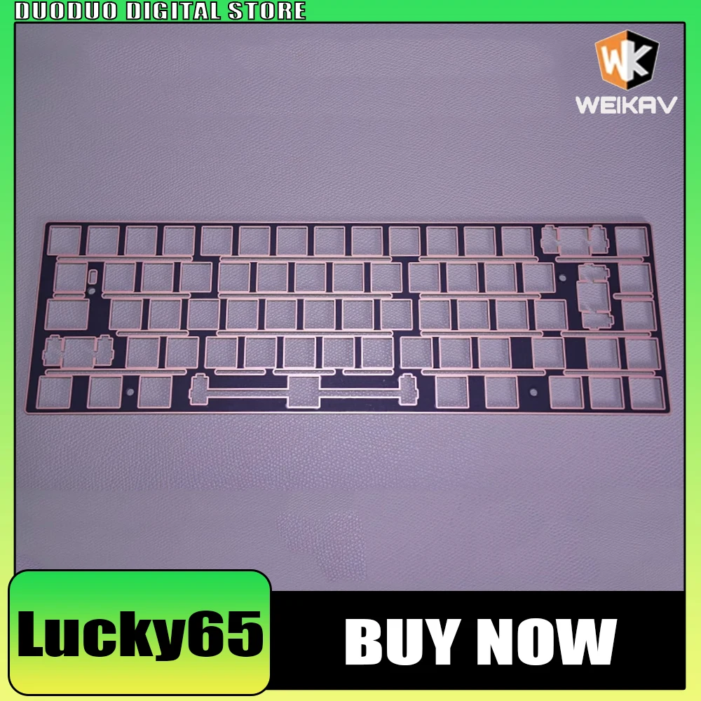 WEIKAV Lucky65 Keyboard Slotted FR4 Positioning Plate Mechanical Keyboard Split Space Or Number 1 Or Number 7 Enter Keys Layout