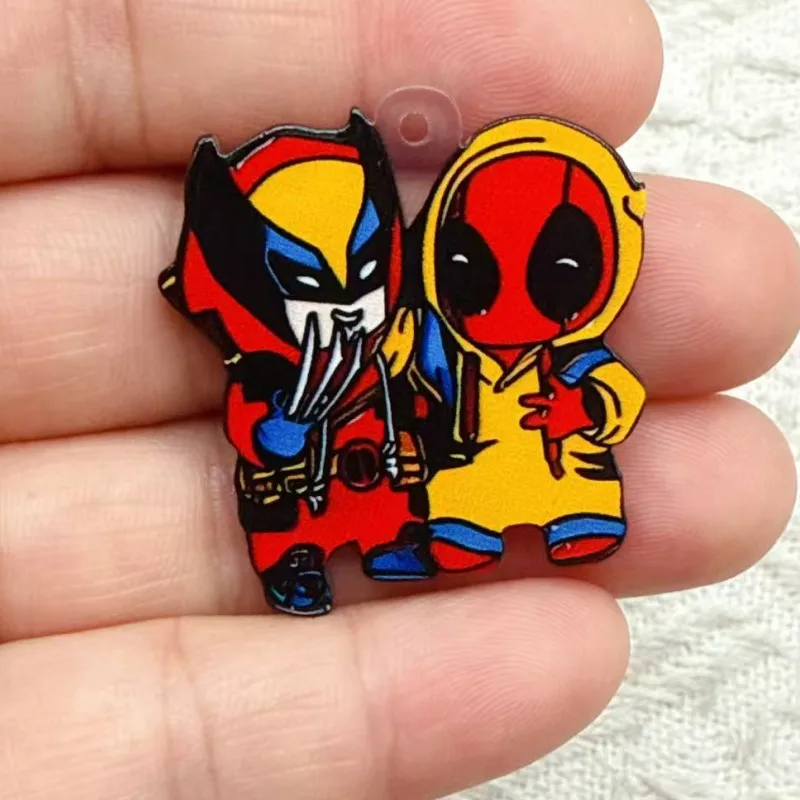 10pcs Acrylic cartoon animal jewelry for making pendants necklaces bracelets earrings DIY craft products