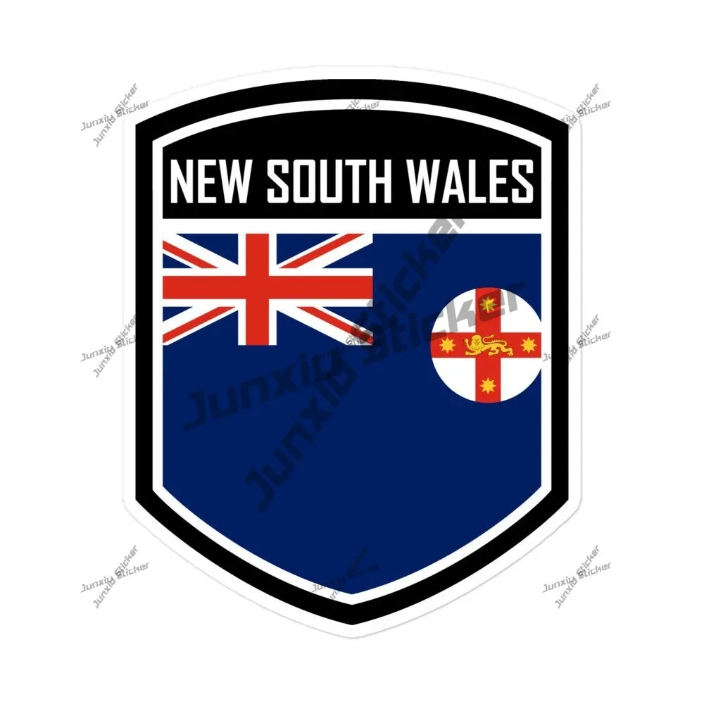 

New South Wales Flag Emblem Sticker Australia National Flag City Shield Decal Accessory Voiture Course Trolley Case Motorcycle