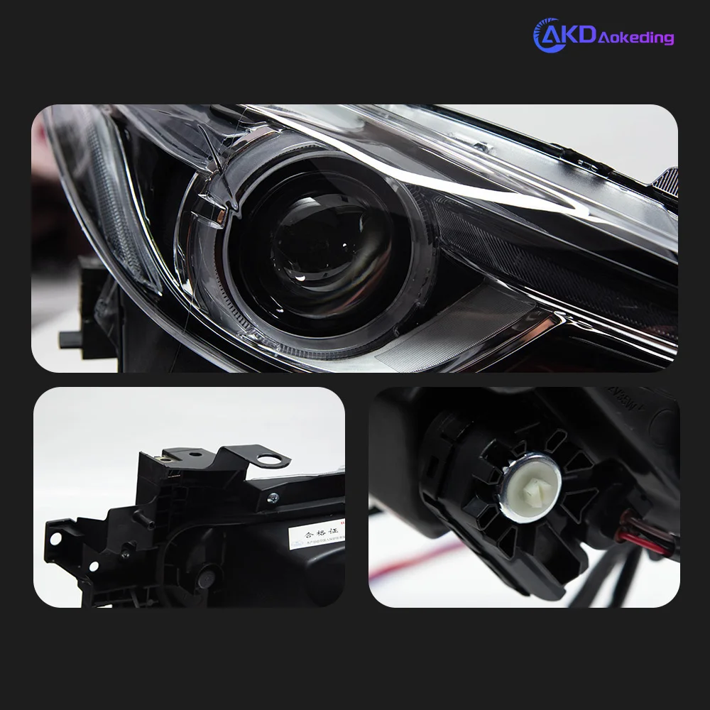 Car Lights for Mazda 3 Axela LED Headlight 2014-2016 Head Lamp Drl Projector Lens Automotive Accessories