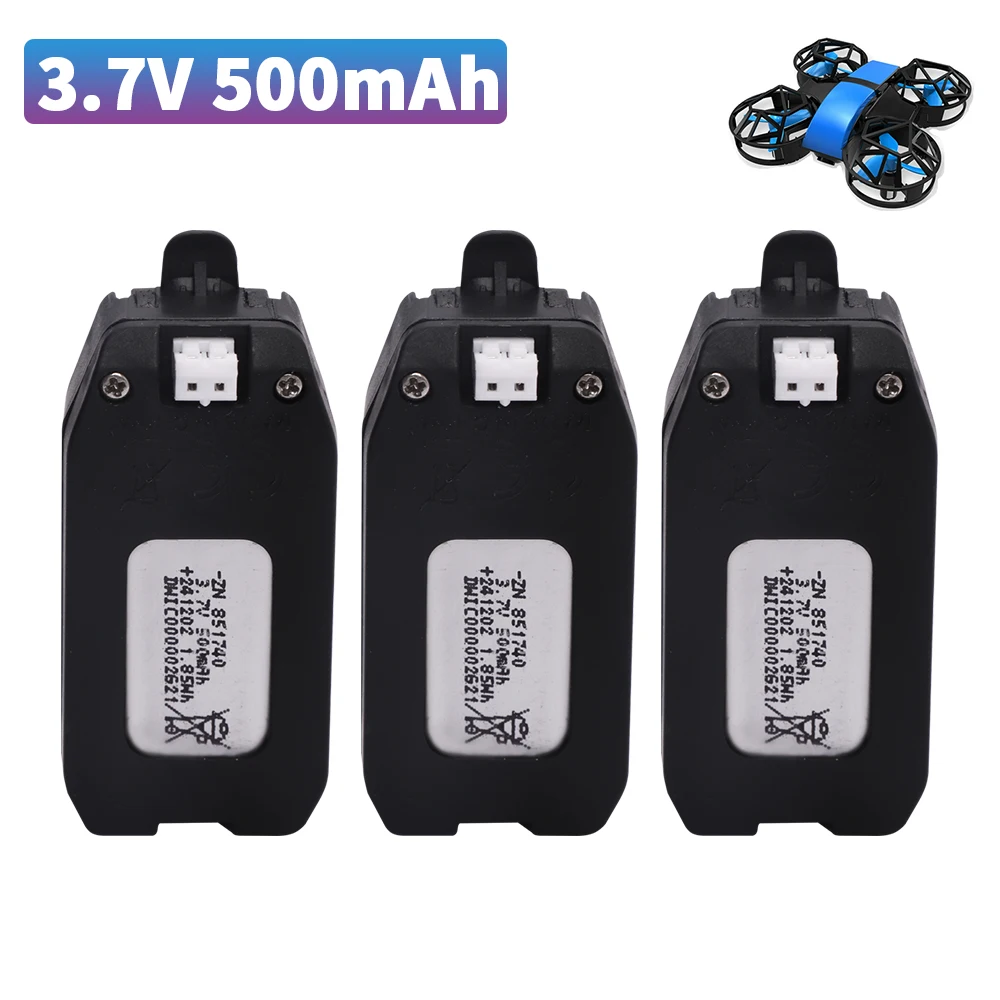500mAh 3.7V Lithium Battery For NH330 RH821 Four Axis Aircraft RC UAV Battery Accessories Quadcopter RC Drone