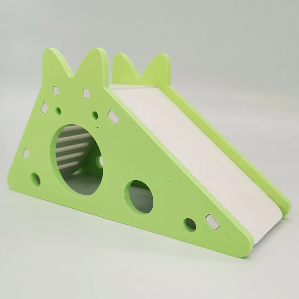 Colorful Pet Toy Hamster House with Stair and Slides Home DIY Hideout Toys Living for Squirrels Gerbils Hamsters Small Animals