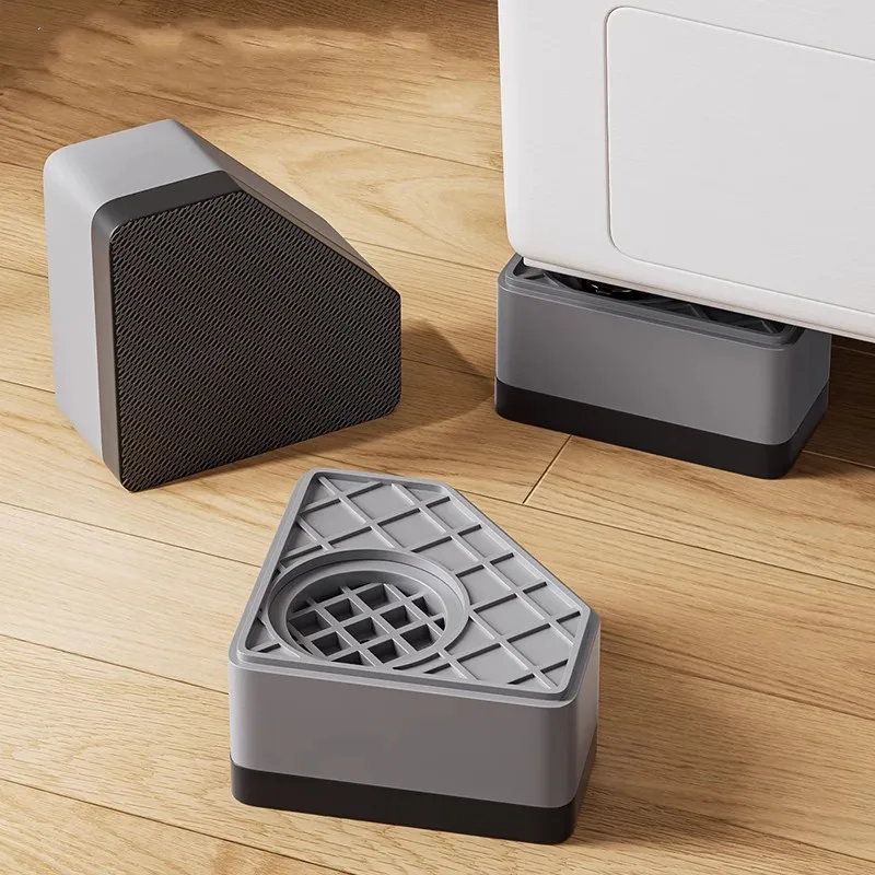 4 قطعة منصات القدم غسالة زيادة الثلاجة الساق قاعدة عدم الانزلاق الصامت غسالة مجفف الأثاث دعم المخمدات الوقوف