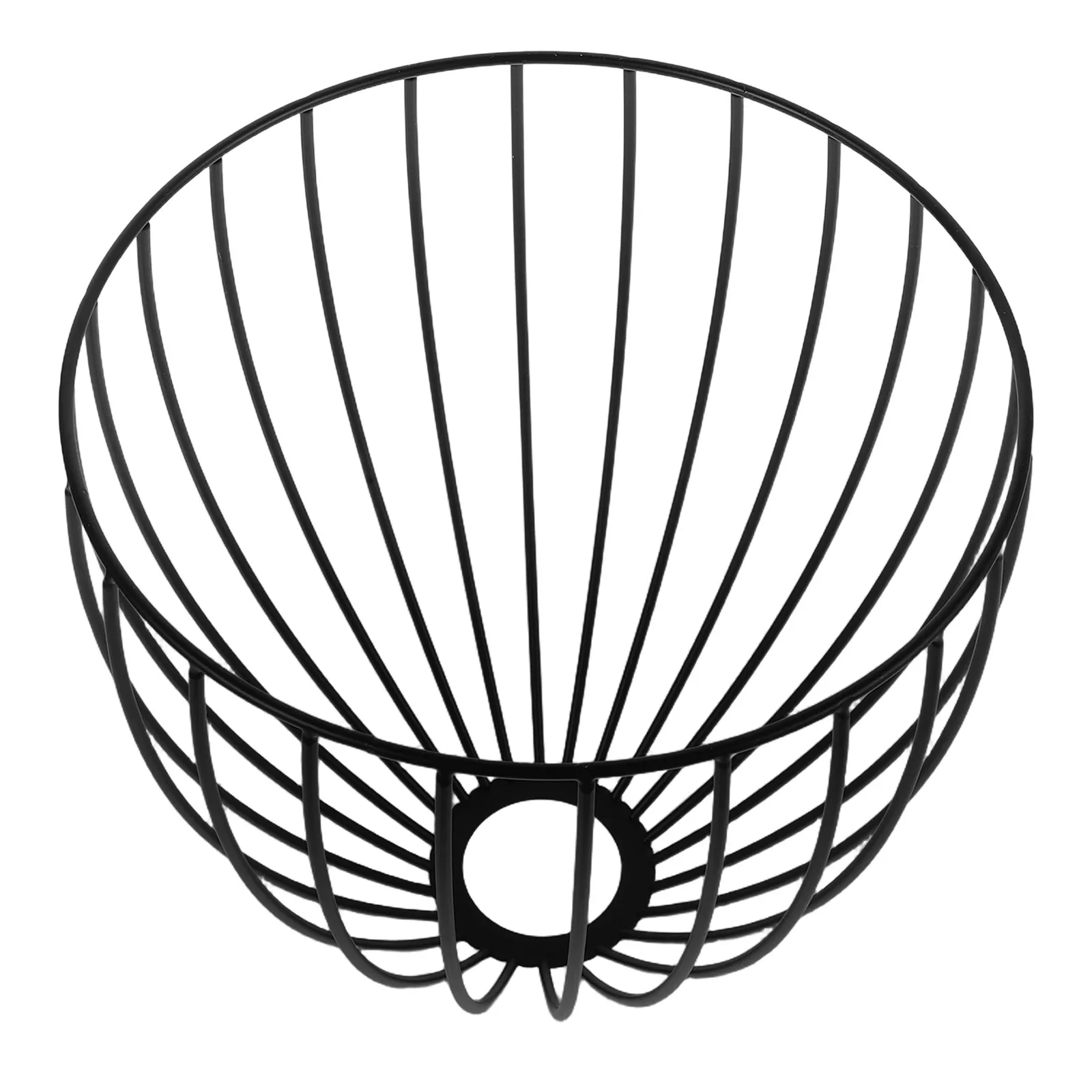 Black Metal Cage Lamp Shade Wrought Iron Material Ceiling Light Shade Cage Birdcage Lampshade for Hotel Cafe Decor