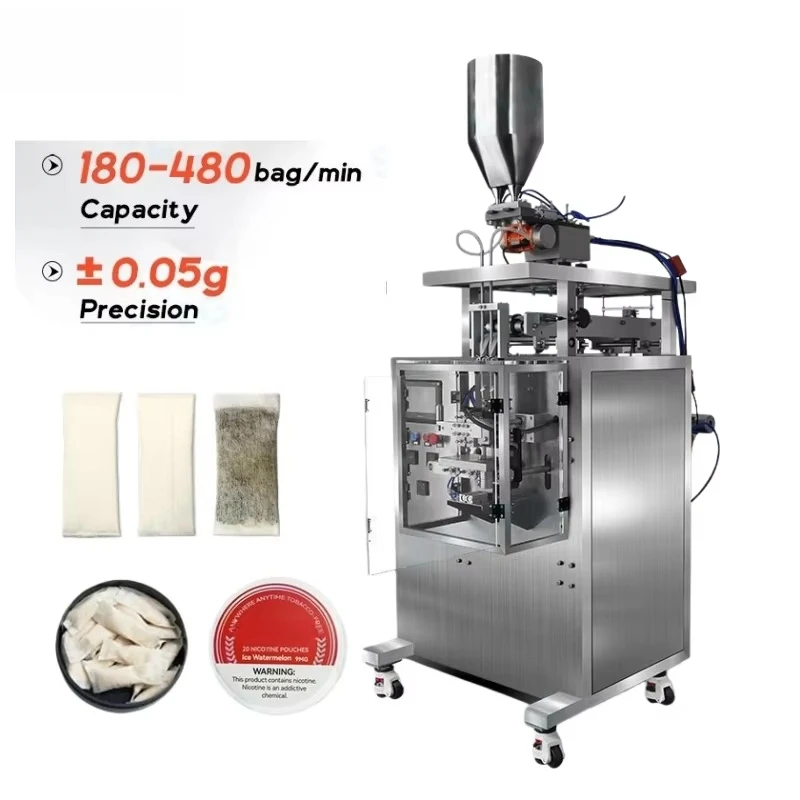 Custoom 0.3 G, 0.5 G Snuff Bag Automatic Snuff Powder Stick Packaging Machine Beverage Grain Tea Nicotine Bag Packaging Machine