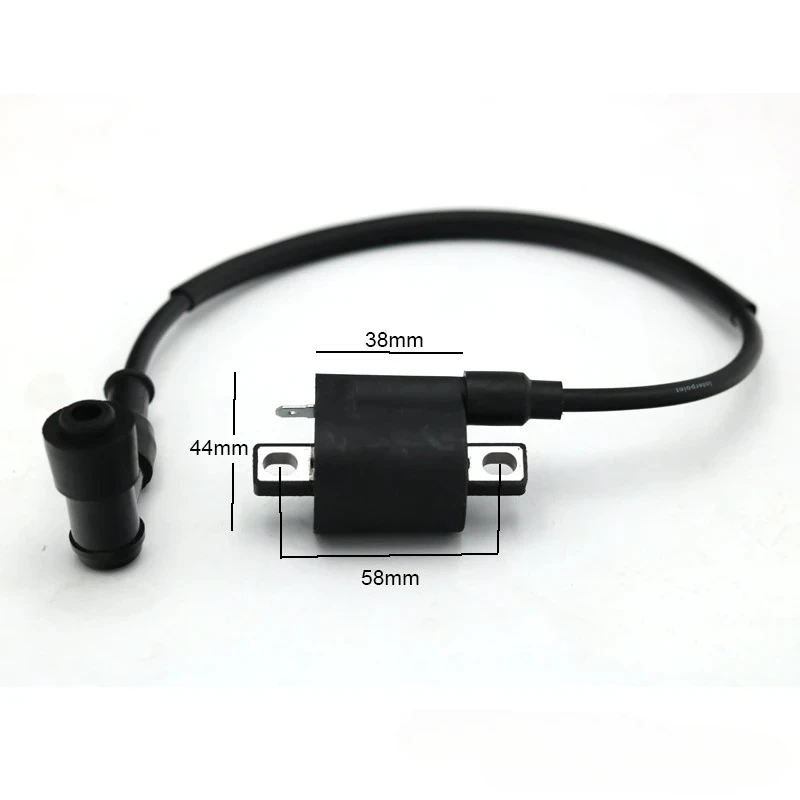 オートバイイグニッションコイル高圧コイル12Vブラック50 70 110 125 150 200 250cc D8TC CG ZJ ATVゴーカートUTVスクーター用