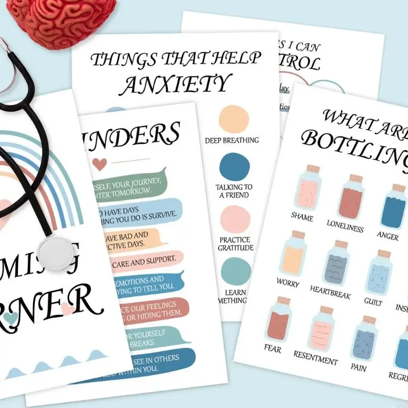 12枚の肯定的な肯定壁チャート10x14inch学校の教室オフィス