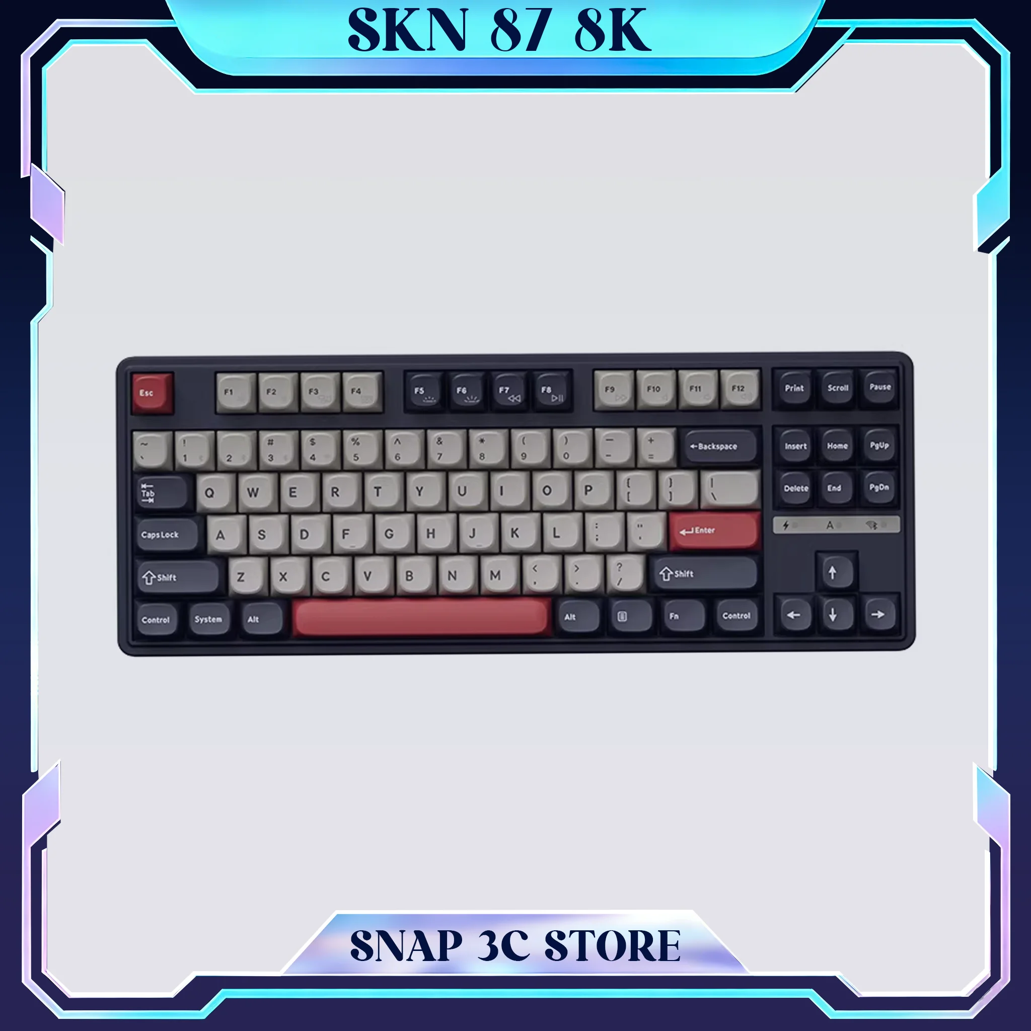 

Беспроводная механическая клавиатура SKN Qinglong 87 8KHz, трехрежимная, TKL, с креплением Gasket, горячей заменой переключателей, RGB-подсветкой, низкой задержкой, для киберспорта и геймеров ПК